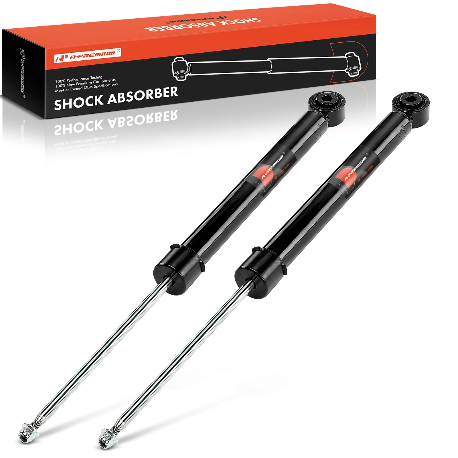 The A-premium 2-Pc Shock Absorber Rear Driver & Passenger A-Premium APSA2412 Image 