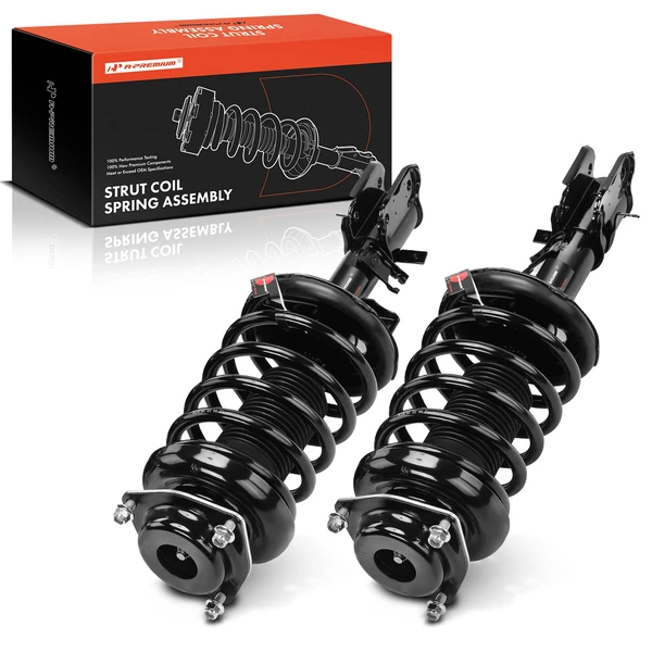 2-Pc Complete Strut + Coil Spring, Front Driver & Passenger, A-Premium APSA2105
