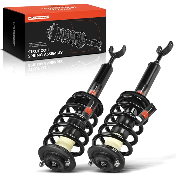 2000-2004 Audi A6 Quattro 2-Pc Strut and Coil Spring Assembly Set Front Driver & Passenger A-Premium APSA2107