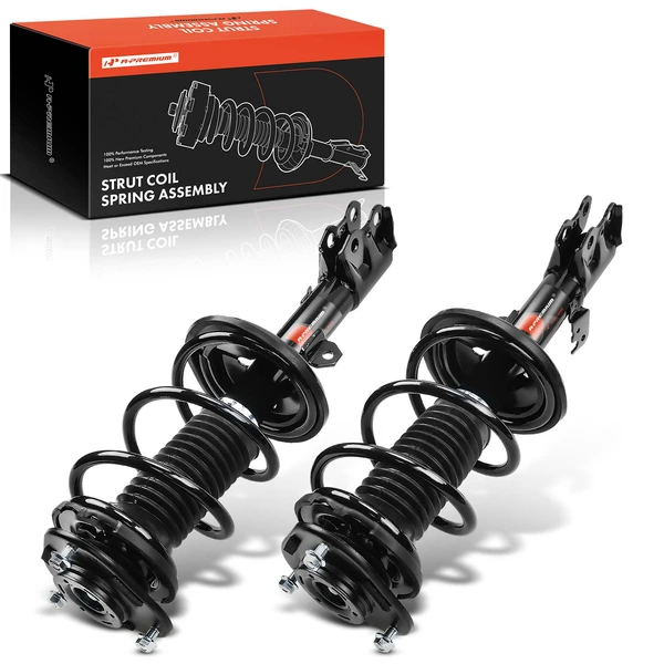 2009-2012 Toyota Corolla 2-Pc Strut and Coil Spring Assembly Set Front Driver & Passenger A-Premium APSA1225