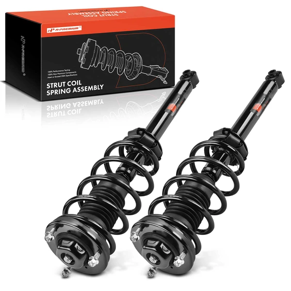 2-Pc Complete Strut + Coil Spring, Rear Driver & Passenger, A-Premium APSA2109