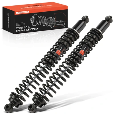 2 Pcs Rear Shock Absorber with Coil Spring Load Adjusting