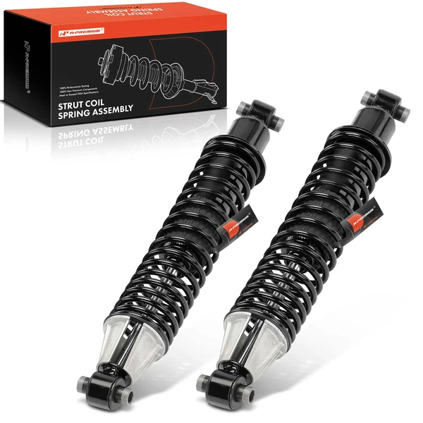 2-Pc Complete Strut + Coil Spring, Rear Driver & Passenger, A-Premium APSA2415