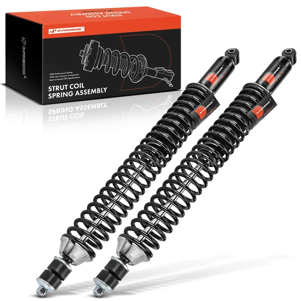 2-Pc Complete Strut + Coil Spring, Rear Driver & Passenger, A-Premium APSA2130