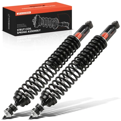 2 Pcs Rear Shock Absorber with Coil Spring Load Adjusting