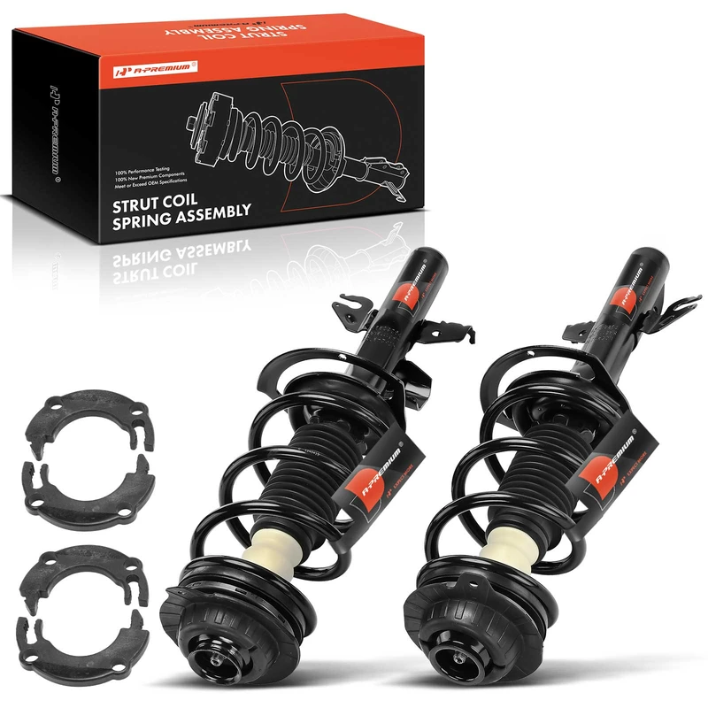 2-Pc Complete Strut + Coil Spring, Front Driver & Passenger, A-Premium APSA2462