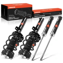 4 Pcs Front & Rear Complete Strut & Coil Spring Assembly