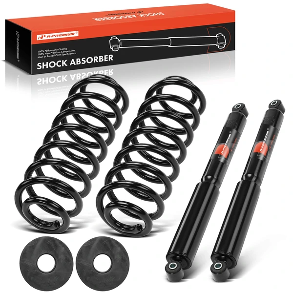 4-Pc Air Spring to Coil Spring Conversion Kit, Rear Driver & Passenger, A-Premium APSA2465