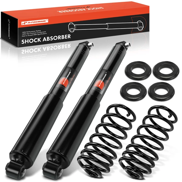 4 Pcs Rear Air Spring to Coil Spring Conversion Kit for 2002-2009 Chevrolet Trailblazer