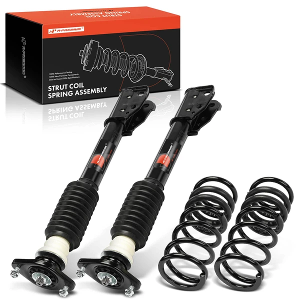 4-Pc Air Spring to Coil Spring Conversion Kit, Rear Driver & Passenger, A-Premium APSA2469