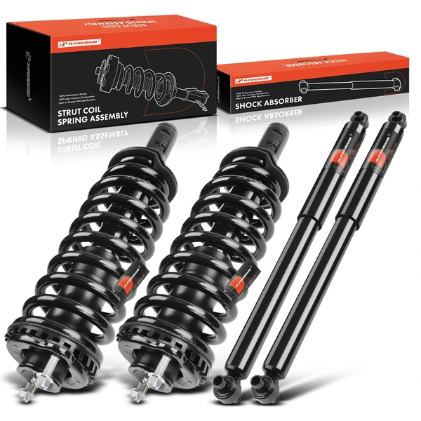 2-Pc Complete Strut + Coil Spring, Front & Rear, A-Premium APSA1249