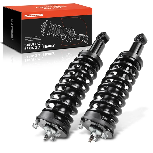 2-Pc Complete Strut + Coil Spring, Front Driver & Passenger, A-Premium APSA1250