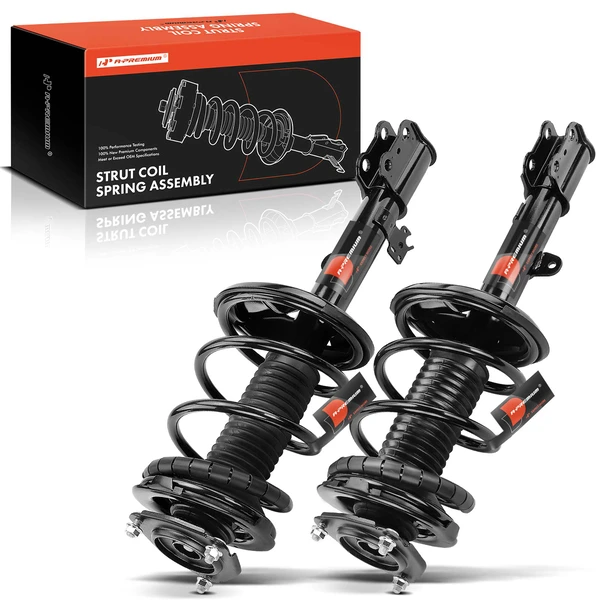 2-Pc Complete Strut + Coil Spring, Front Driver & Passenger, A-Premium APSA1808