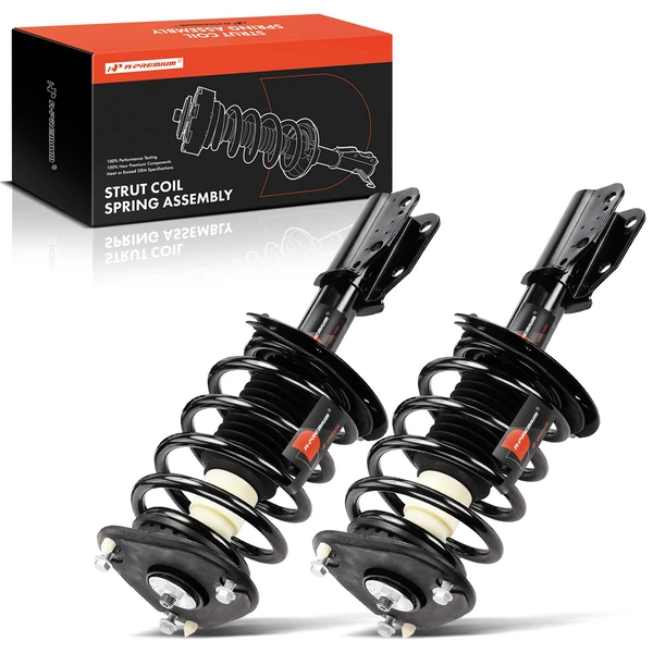 2-Pc Complete Strut + Coil Spring, Front Driver & Passenger, A-Premium APSA1811