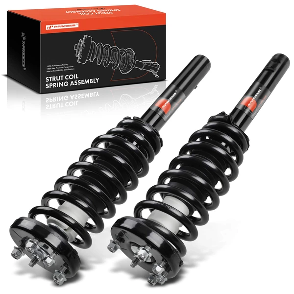 2-Pc Complete Strut + Coil Spring, Front Driver & Passenger, A-Premium APSA1256