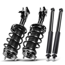 4 Pcs Front & Rear Complete Strut & Coil Spring Assembly