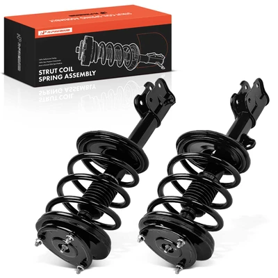 2 Pcs Front Complete Strut and Coil Spring Assembly