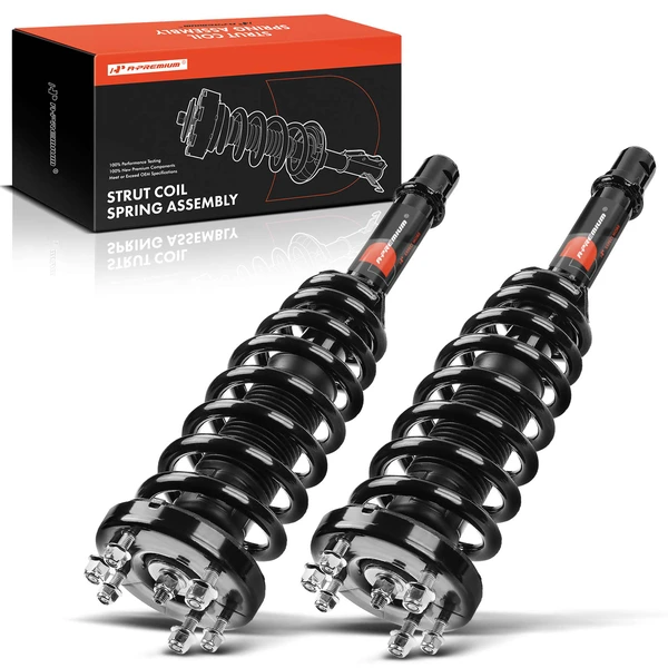 2-Pc Complete Strut + Coil Spring, Front Driver & Passenger, A-Premium APSA1264