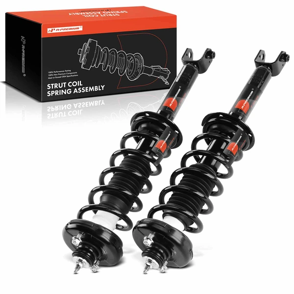 2-Pc Strut and Coil Spring Assembly Set Rear Driver & Passenger A-Premium APSA1287