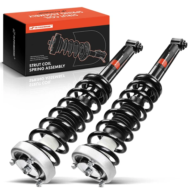 2-Pc Complete Strut + Coil Spring, Rear Driver & Passenger, A-Premium APSA1290
