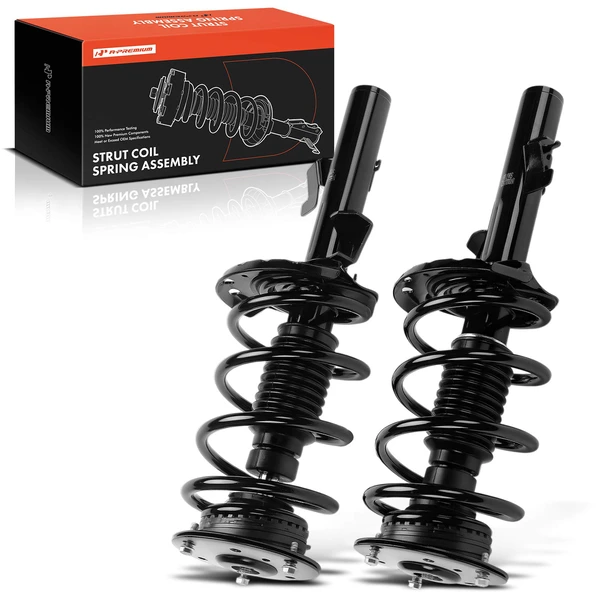 2010-2017 Volvo XC60 2-Pc Complete Strut & Coil Spring Assembly Front Driver & Passenger A-Premium APSA2637