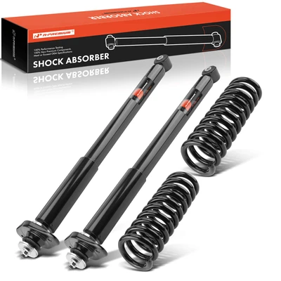 2 Pcs Rear Complete Strut + Coil Spring Assembly