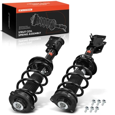 2 Pcs Front Complete Strut & Coil Spring Assembly