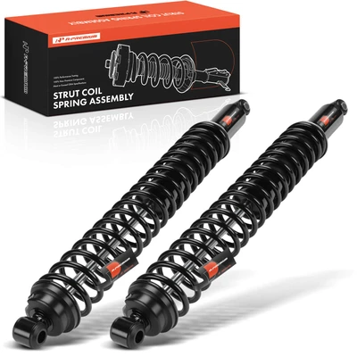 2 Pcs Rear Shock Absorber with Coil Spring Load Adjusting