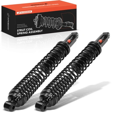 2 Pcs Rear Shock Absorber with Coil Spring Load Adjusting