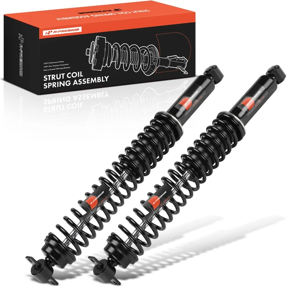 1992-1999 Chevrolet K2500 Suburban 2-Pc Complete Strut & Coil Spring Assembly Rear Driver & Passenger A-Premium APSA2579