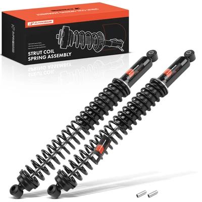 2 Pcs Rear Shock Absorber with Coil Spring Load Adjusting