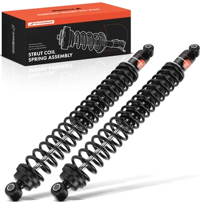 2 Pcs Rear Shock Absorber with Coil Spring Load Adjusting
