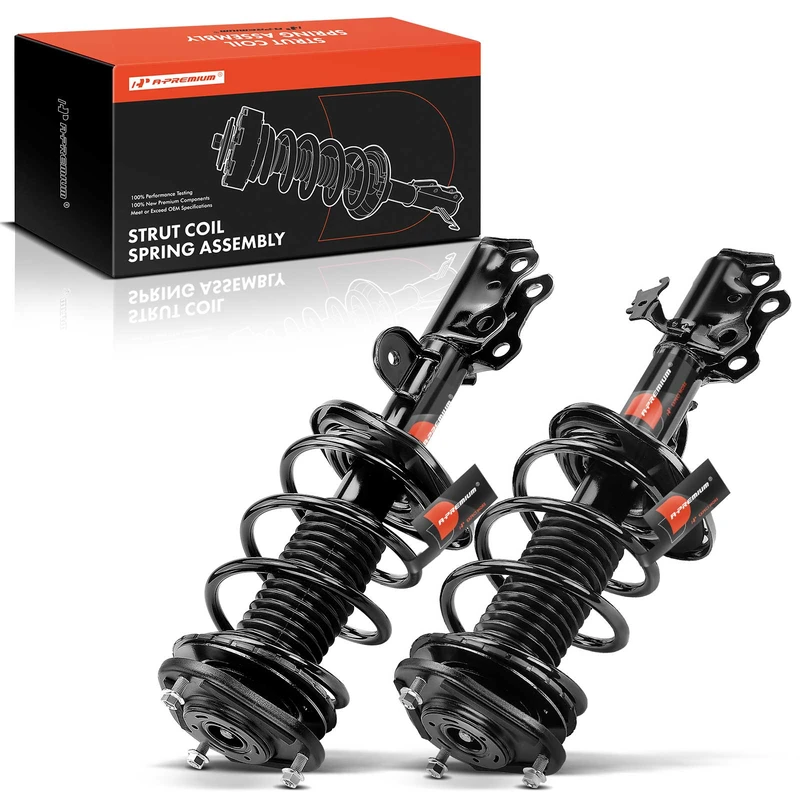 2-Pc Complete Strut + Coil Spring, Front Driver & Passenger, A-Premium APSA1804