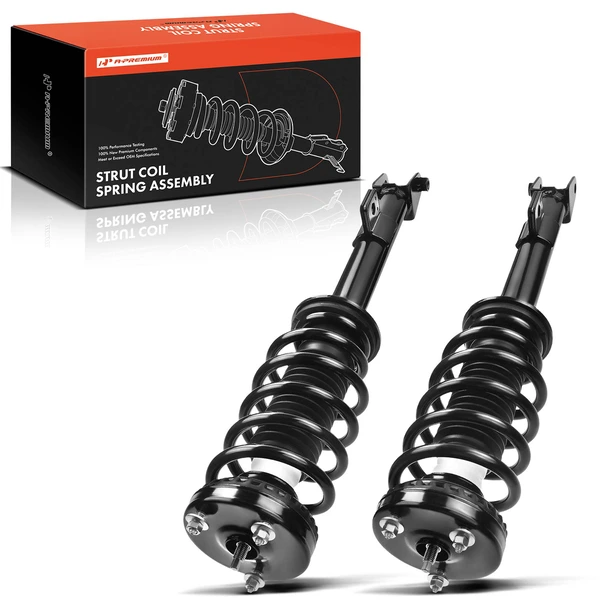 2-Pc Complete Strut + Coil Spring, Front Driver & Passenger, A-Premium APSA0200