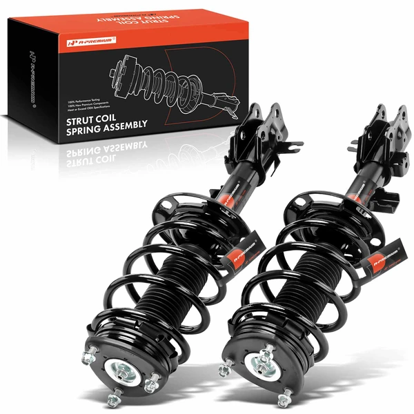 2-Pc Complete Strut + Coil Spring, Front Driver & Passenger, A-Premium APSA1822