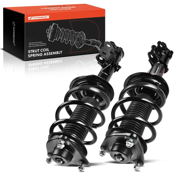 2-Pc Complete Strut + Coil Spring, Front Driver & Passenger, A-Premium APSA0195