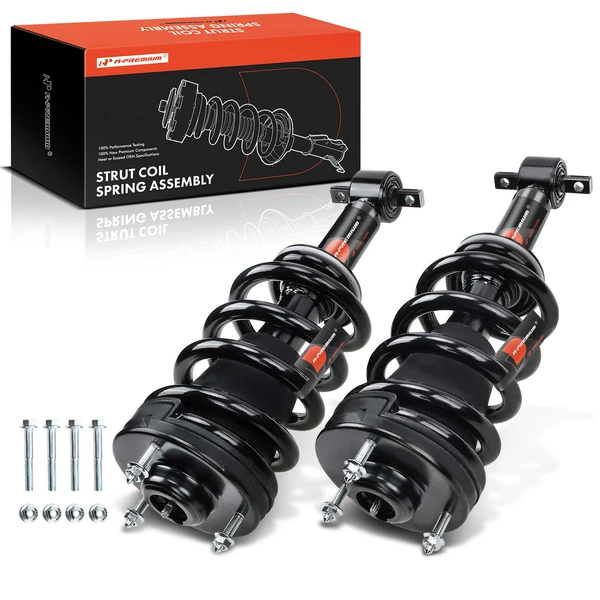 2007-2013 GMC Sierra 1500 2-Pc Strut and Coil Spring Assembly Set Front Driver & Passenger A-Premium APSA0206