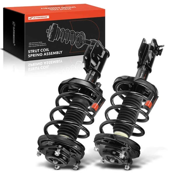 2-Pc Complete Strut + Coil Spring, Front Driver & Passenger, A-Premium APSA1851