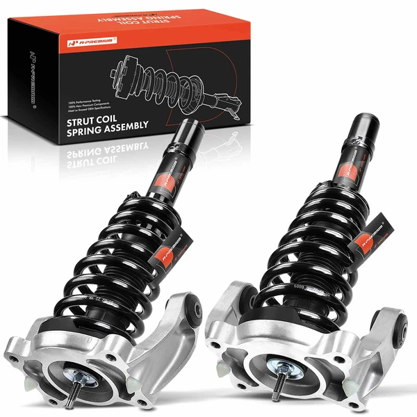 2-Pc Complete Strut + Coil Spring, Front Driver & Passenger, A-Premium APSA0301