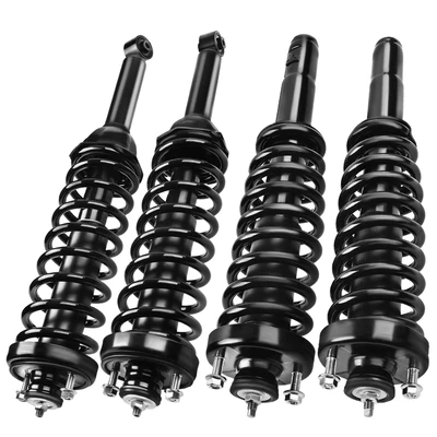 4 Pcs Front & Rear Complete Strut & Coil Spring Assembly