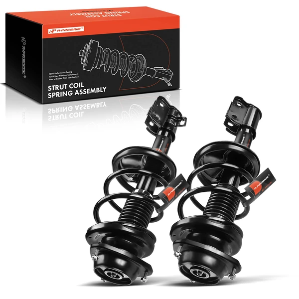 2-Pc Complete Strut + Coil Spring, Front Driver & Passenger, A-Premium APSA0316
