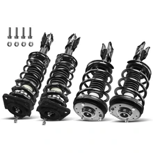 4 Pcs Front & Rear Complete Strut & Coil Spring Assembly