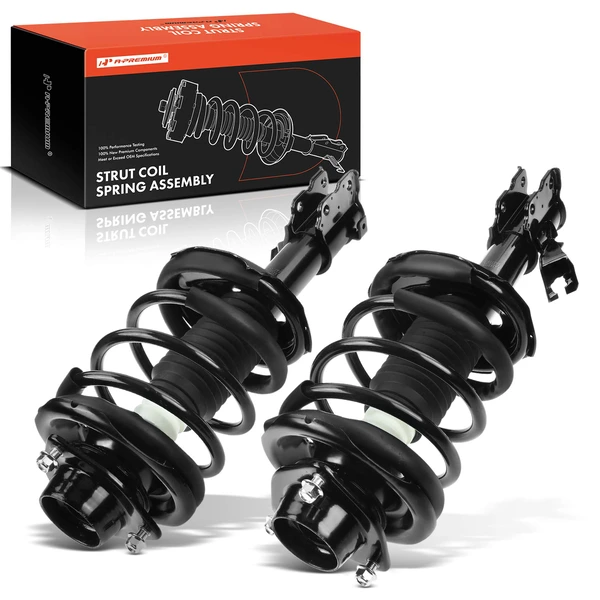 2-Pc Complete Strut + Coil Spring, Front Driver & Passenger, A-Premium APSA0326