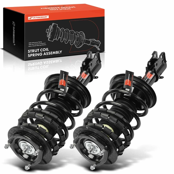 2-Pc Complete Strut + Coil Spring, Front Driver & Passenger, A-Premium APSA1859