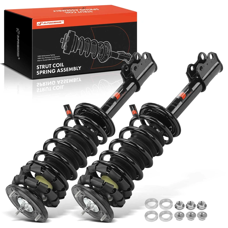 2 Pcs Rear Complete Strut & Coil Spring Assembly for Saturn SC1 SC2 SL1 91-02 SW1