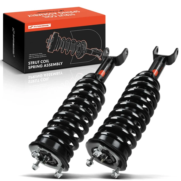 2-Pc Complete Strut + Coil Spring, Front Driver & Passenger, A-Premium APSA0208