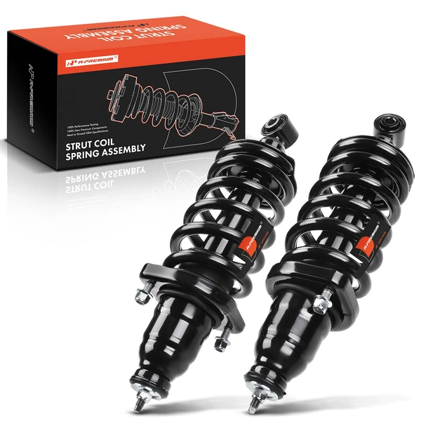 2-Pc Complete Strut + Coil Spring, Rear Driver & Passenger, A-Premium APSA0209
