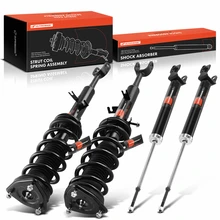 4 Pcs Front & Rear Complete Strut & Coil Spring Assembly