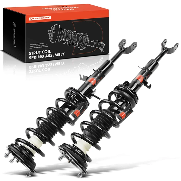 2-Pc Complete Strut + Coil Spring, Front Driver & Passenger, A-Premium APSA0217