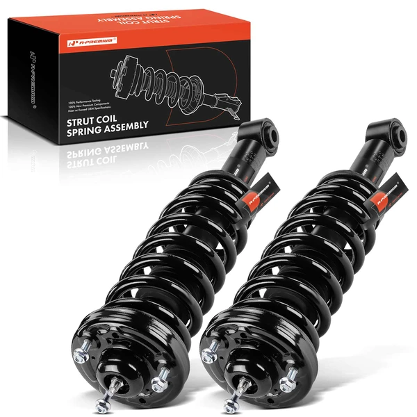2009-2013 Ford F-150 2-Pc Strut and Coil Spring Assembly Set Front Driver & Passenger A-Premium APSA0231